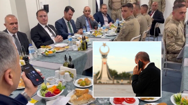 Cumhurbaşkanı Erdoğan Tendürek Jandarma Üs Bölgesi’nde vazifeli askerlerle bayramlaştı: Kurban Bayramı’nın barışa vesile olmasını diliyorum