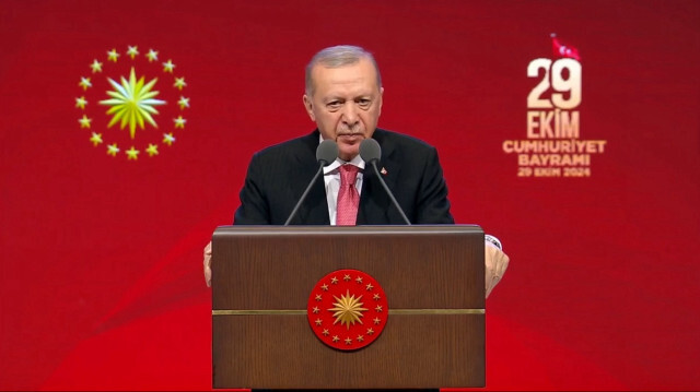 Cumhurbaşkanı Erdoğan açıklama yapıyor