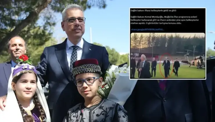 İftar değil kontrol için: Bakan Memişoğlu’nun helikopterli hastane incelemesi algı materyali yapıldı