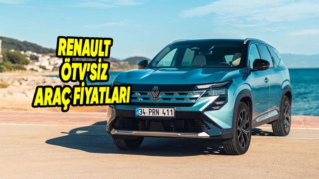 Renault’un ÖTV’siz Otomobil Fiyatları Ne Kadar? 2026 Yeni ÖTV’siz Fiyatlar