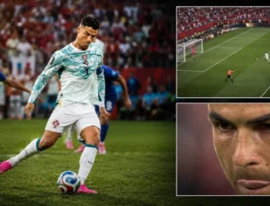 Ronaldo’nun penaltı öncesi söylediği kelam gündem oldu! İşte kameralara yansıyan o görüntü…