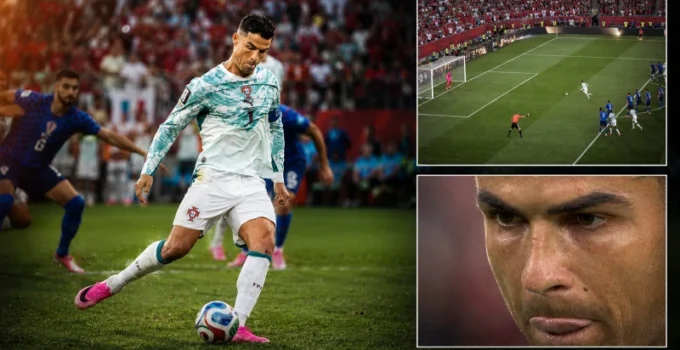 Ronaldo’nun penaltı öncesi söylediği kelam gündem oldu! İşte kameralara yansıyan o görüntü…