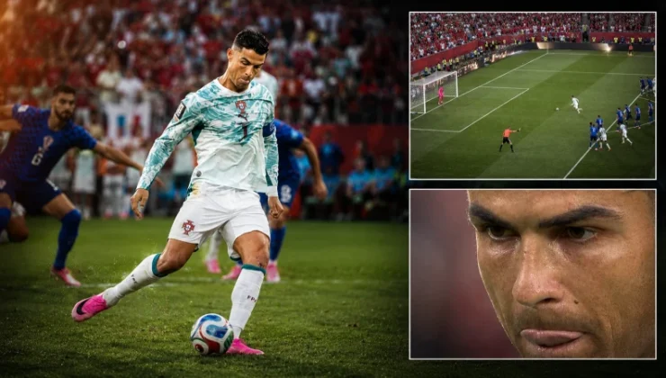 Ronaldo’nun penaltı öncesi söylediği kelam gündem oldu! İşte kameralara yansıyan o görüntü…